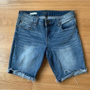 Kut from the Kloth Whitney Bermuda Jean Denim Shorts Size 8